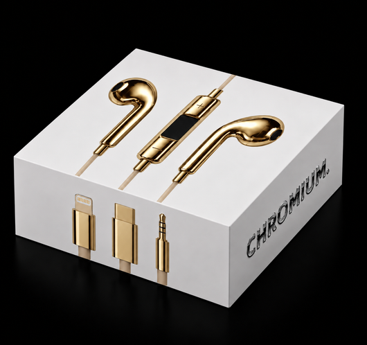 Chrome Wired Earbuds