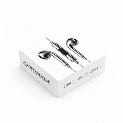 Chrome Wired Earbuds VIP