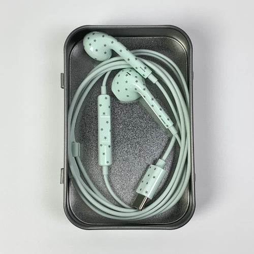 Green Wired Earbuds VIP