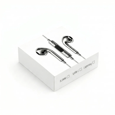 Chrome Wired Earbuds